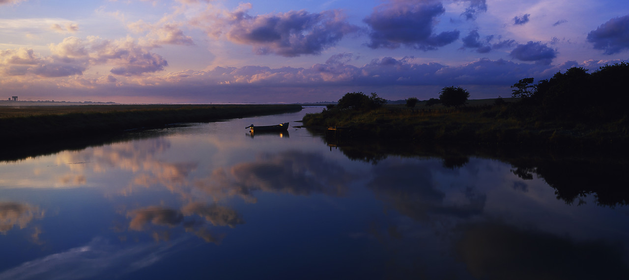 #010363-5 - Boat & Cloud Reflections, near Southwold, Suffolk, England
