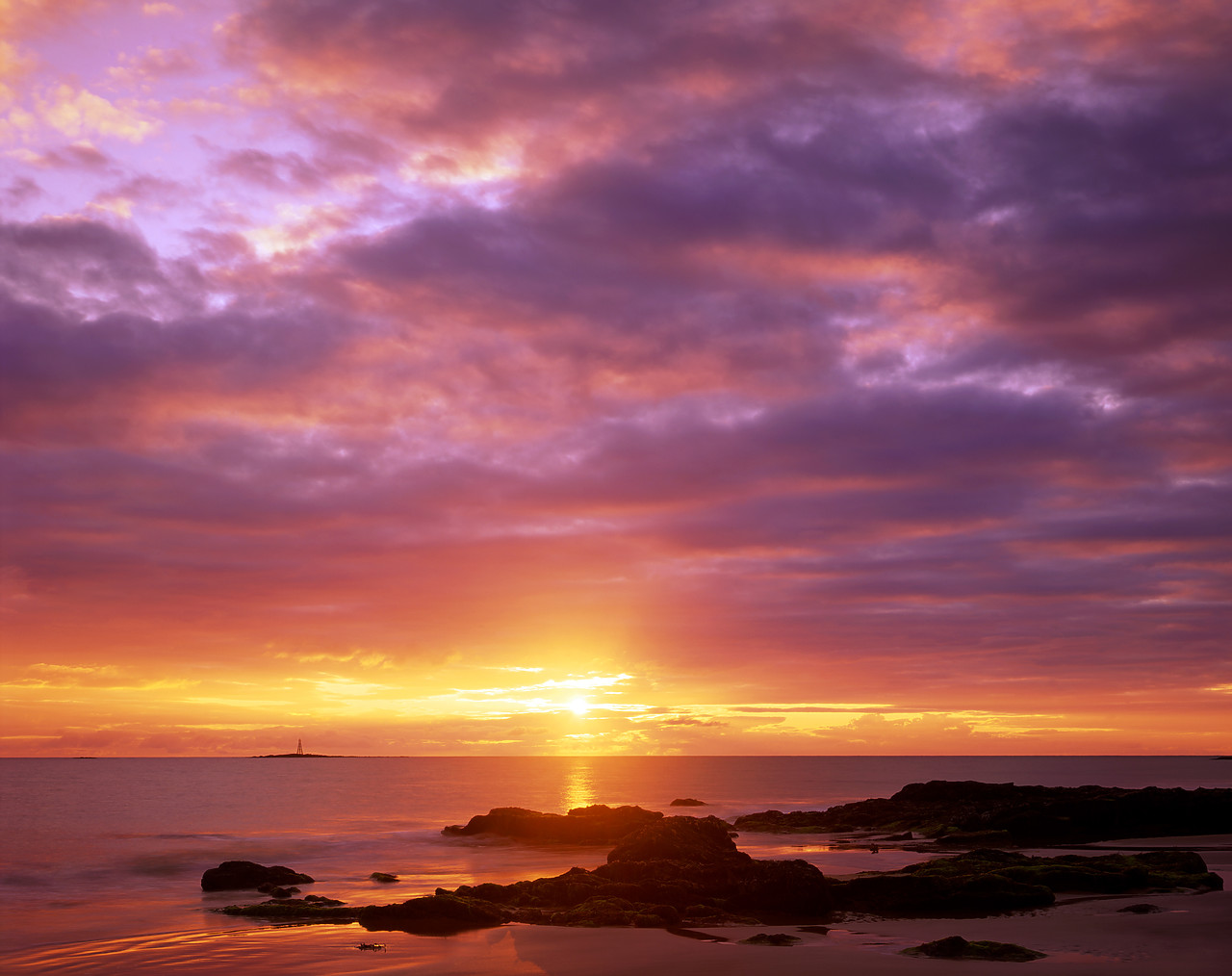 #010375-2 - Sunrise over Lossiemouth Beach, Lossiemouth, Grampian Region, Scotland