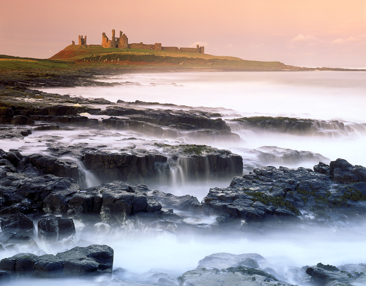 #010385-2 - Dunstanburgh Castle & Coastline, Northumberland, England