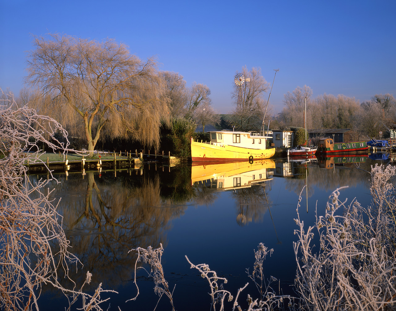 #020031-1 - Winter Reflections along River Yare, Norwich, Norfolk, England