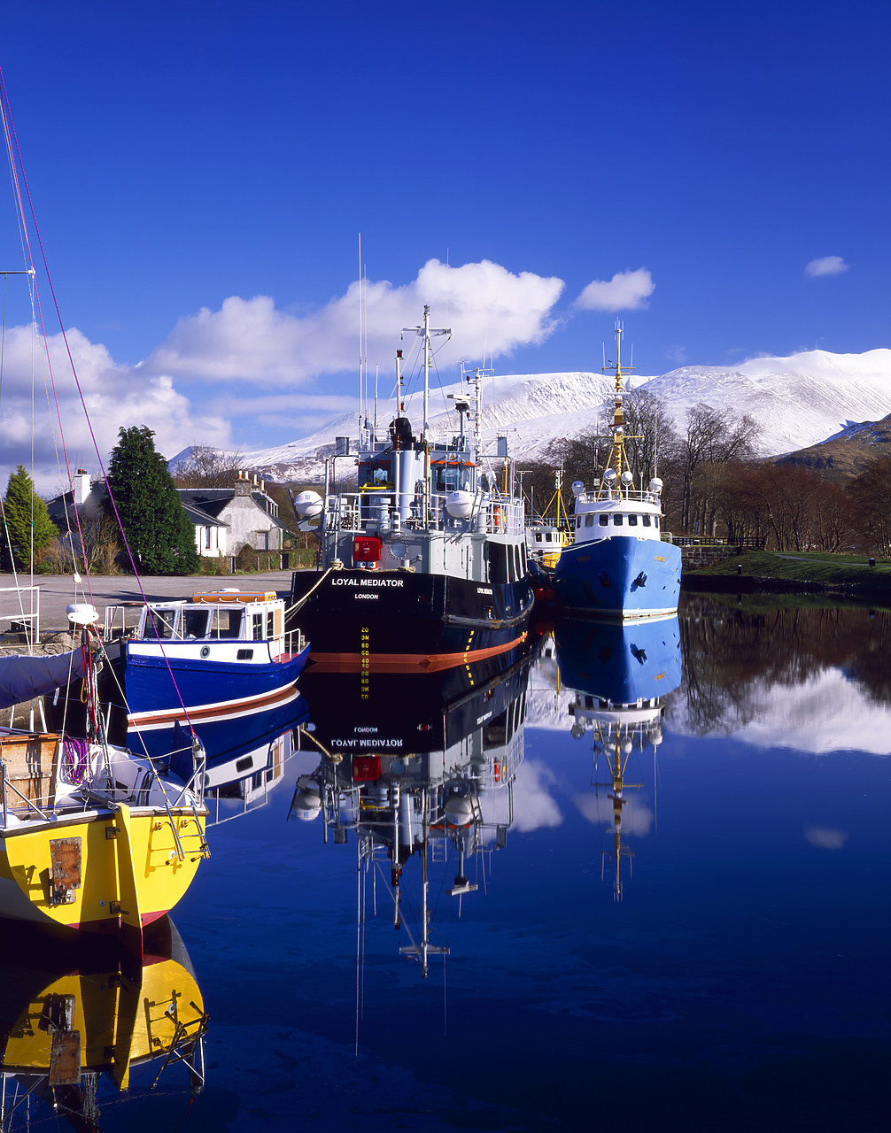 #020041-8 - Caledonian Canal Reflections, Corpack, Highland Region, Scotland