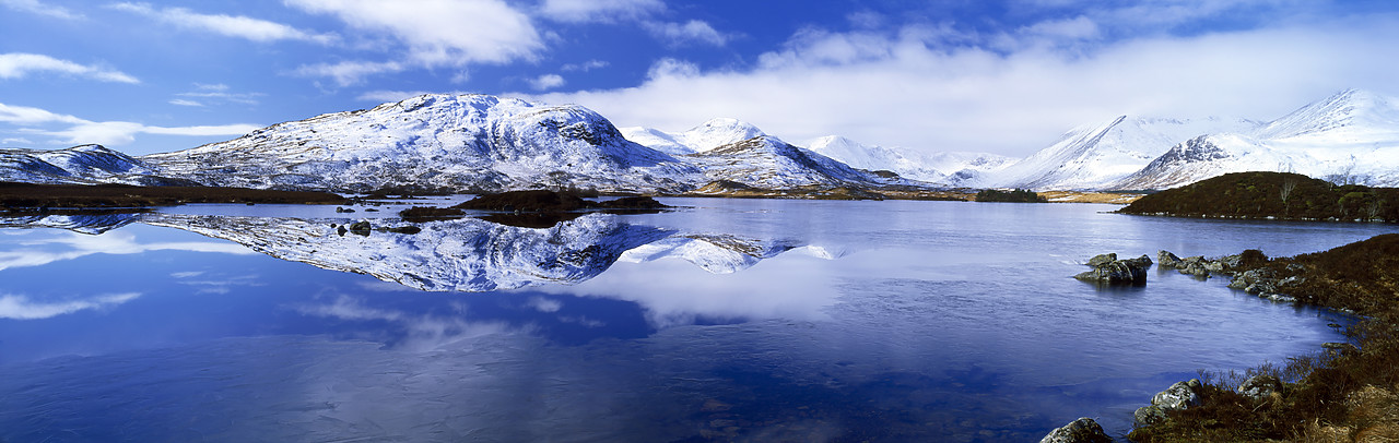#020044-9 - Lochan na h-Achlaise Winter Reflections, Rannoch Moor, Highland Region, Scotland