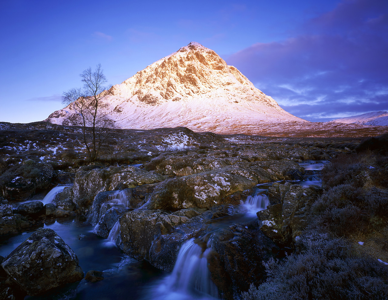 #020045-2 - Buachaille Etive Mor in Winter, Highland Region, Scotland