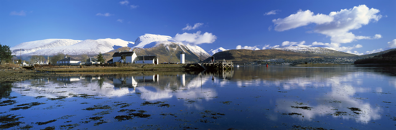 #020057-4 - Ben Nevis Reflecting in Loch Linnhe, Corpach, Highland Region, Scotland