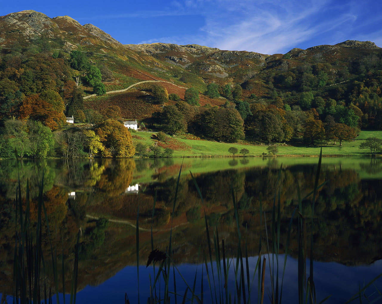 #020760-10 - Loughrigg Tarn Reflections, Lake District National Park, Cumbria, England