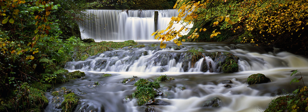 #020763-4 - Stockgyhll Force in Autumn, Lake District, Cumbria, England