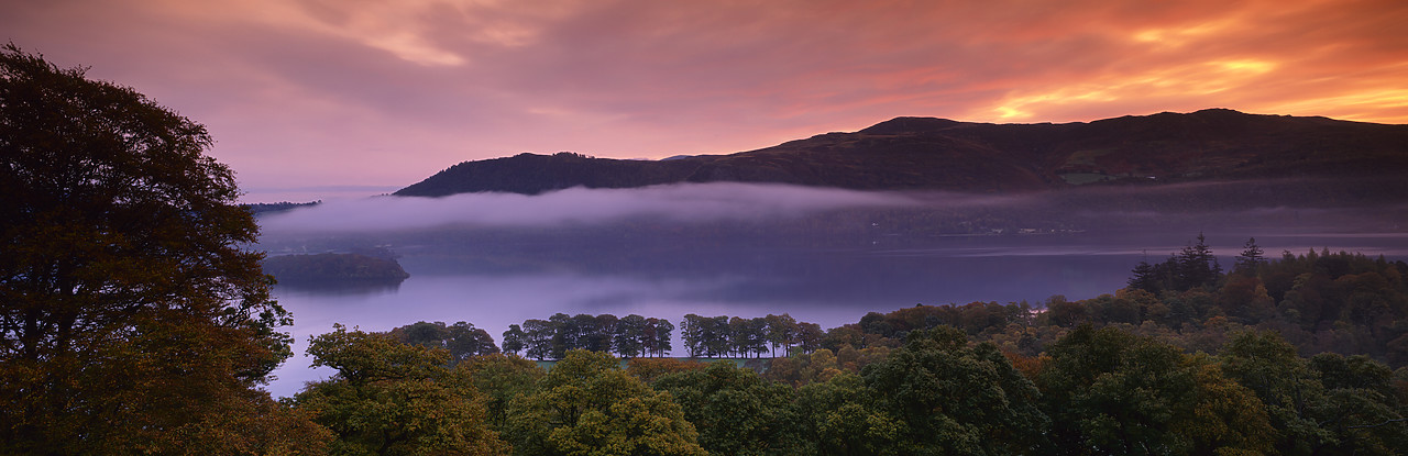 #020768-4 - Low Cloud over Derwent Water at Sunrise, Lake District National Park, Cumbria, England