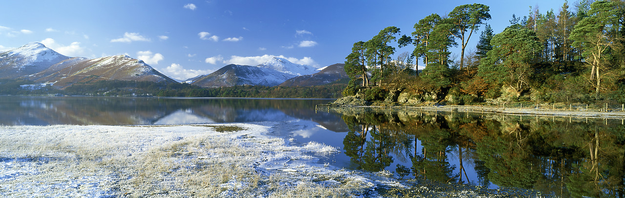 #030005-6 - Derwent Water Reflections in Winter, Lake District National Park, Cumbria, England