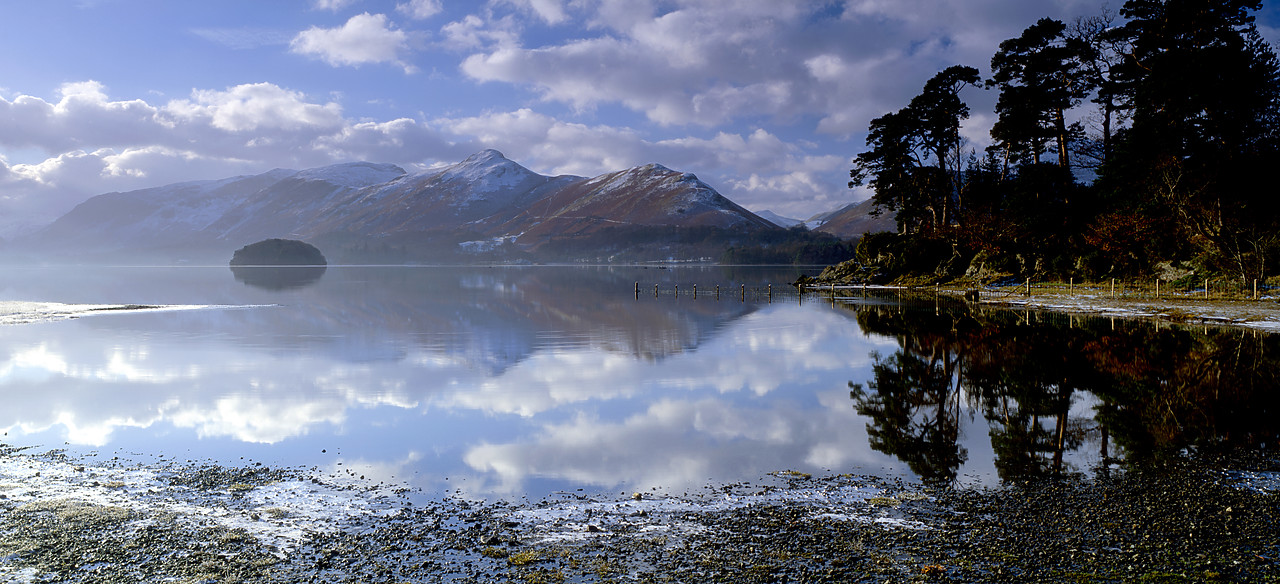 #030007-1 - Derwent Water Reflections in Winter, Lake District National Park, Cumbria, England