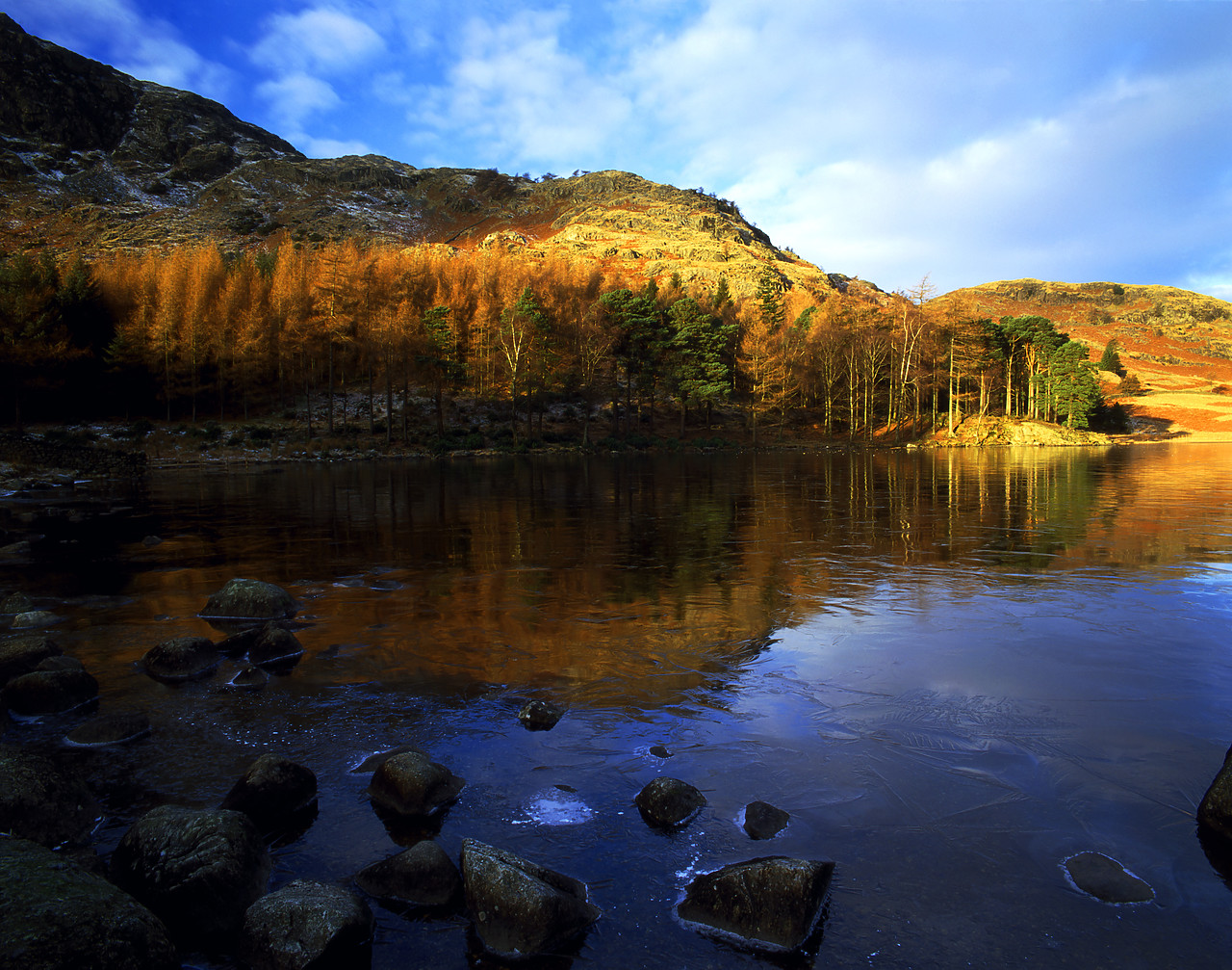 #030041-1 - Frozen Blea Tarn, Lake District, National Park, Cumbria, England
