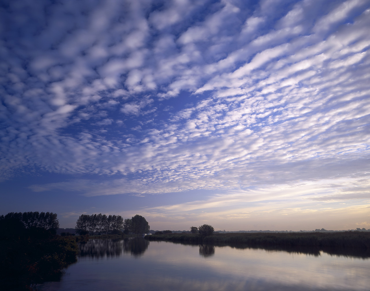 #040256-1 - Cloudscape over River Thurne, Norfolk Broads National Park, Norfolk, England