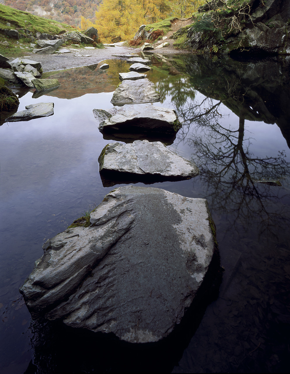 #040259-2 - Stepping Stones in Rydal Cave, Lake District National Park, Cumbria, England