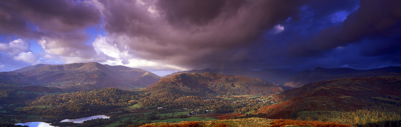 #050287-1 - Storm Clouds over Elterwater, Lake District National, Cumbria, England