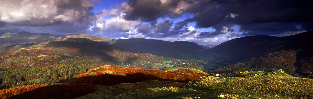 #050316-1 - View over Grasmere from Loughrigg Fell in Autumn, Lake District National Park, Cumbria, England