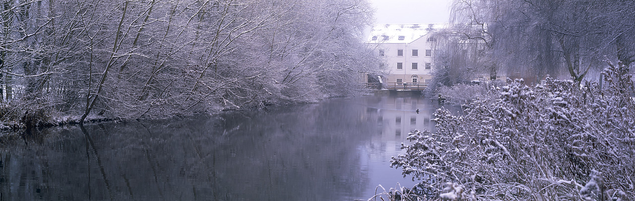 #060025-1 - Fakenham Mill along River Wensum in Winter, Fakenham, Norfolk, England