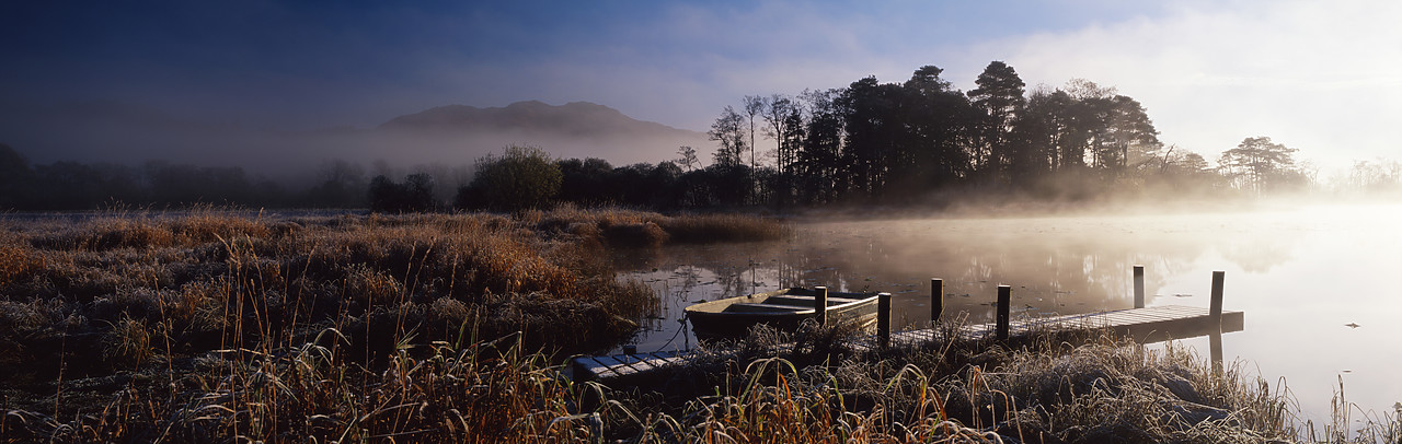 #060794-1 - Morning Mist over Elterwater, Lake District National Park, Cumbria, England