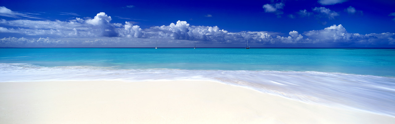 #070002-1 - Deserted Beach, Barbuda, Caribbean, West Indies