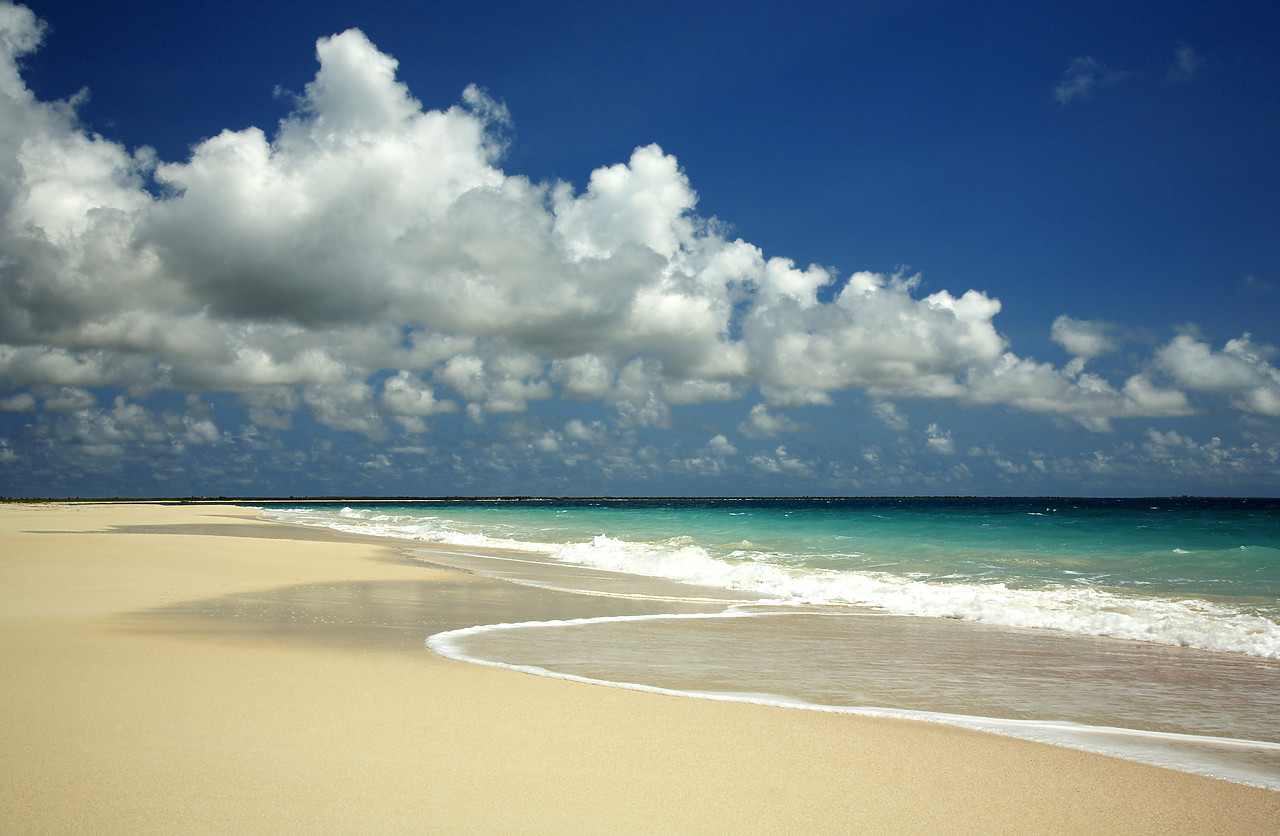 #070027-1 - Deserted Beach, Barbuda, Caribbean, West Indies