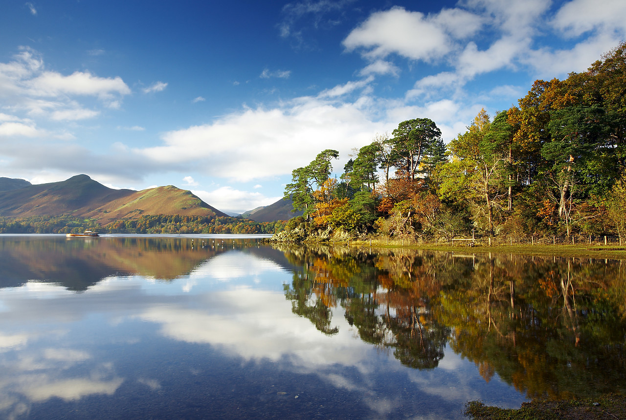 #080437-1 - Friar's Crag Reflecting in Derwent Water, Lake District National Park, Cumbria, England