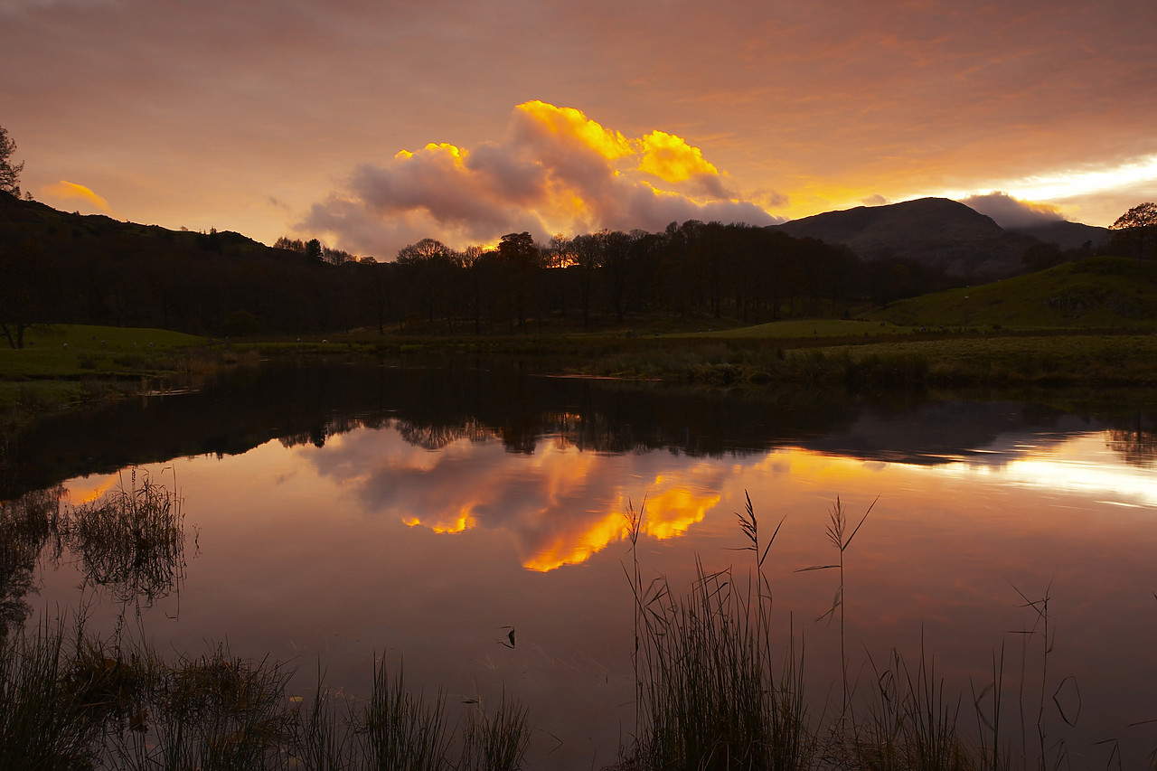 #080445-1 - Elterwater at Sunset, Lake District National Park, Cumbria, England