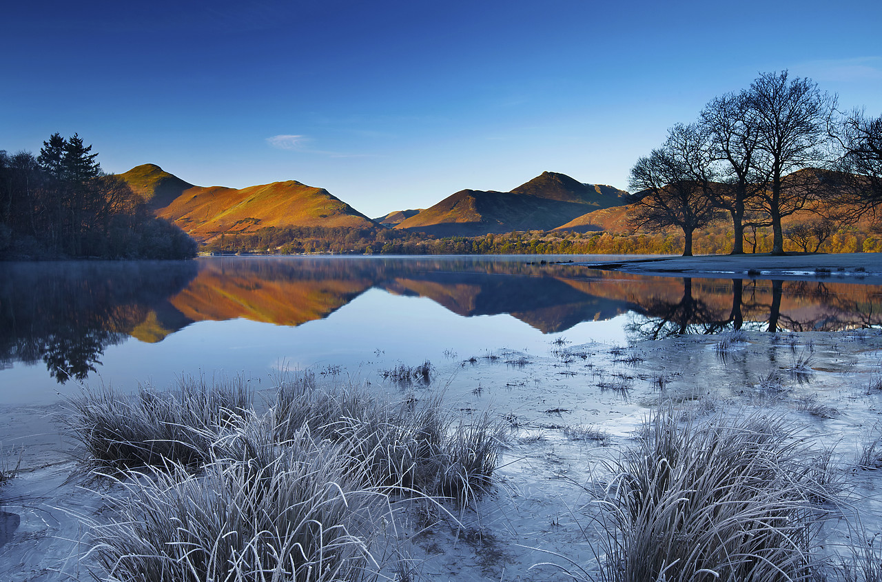 #1100016-1 - Frost Along Derwent Water, Lake District National Park, Cumbria, England