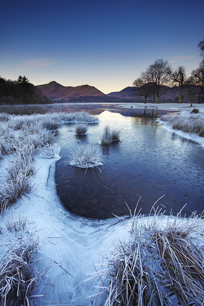 #110015-1 - Frost Along Derwent Water, Lake District National Park, Cumbria, England