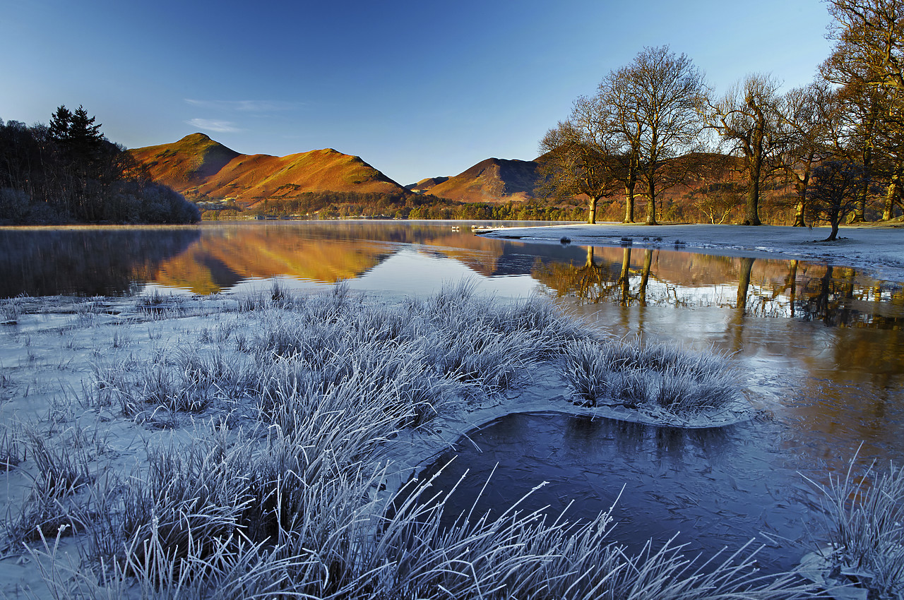 #110019-1 - Frost Along Derwent Water, Lake District National Park, Cumbria, England