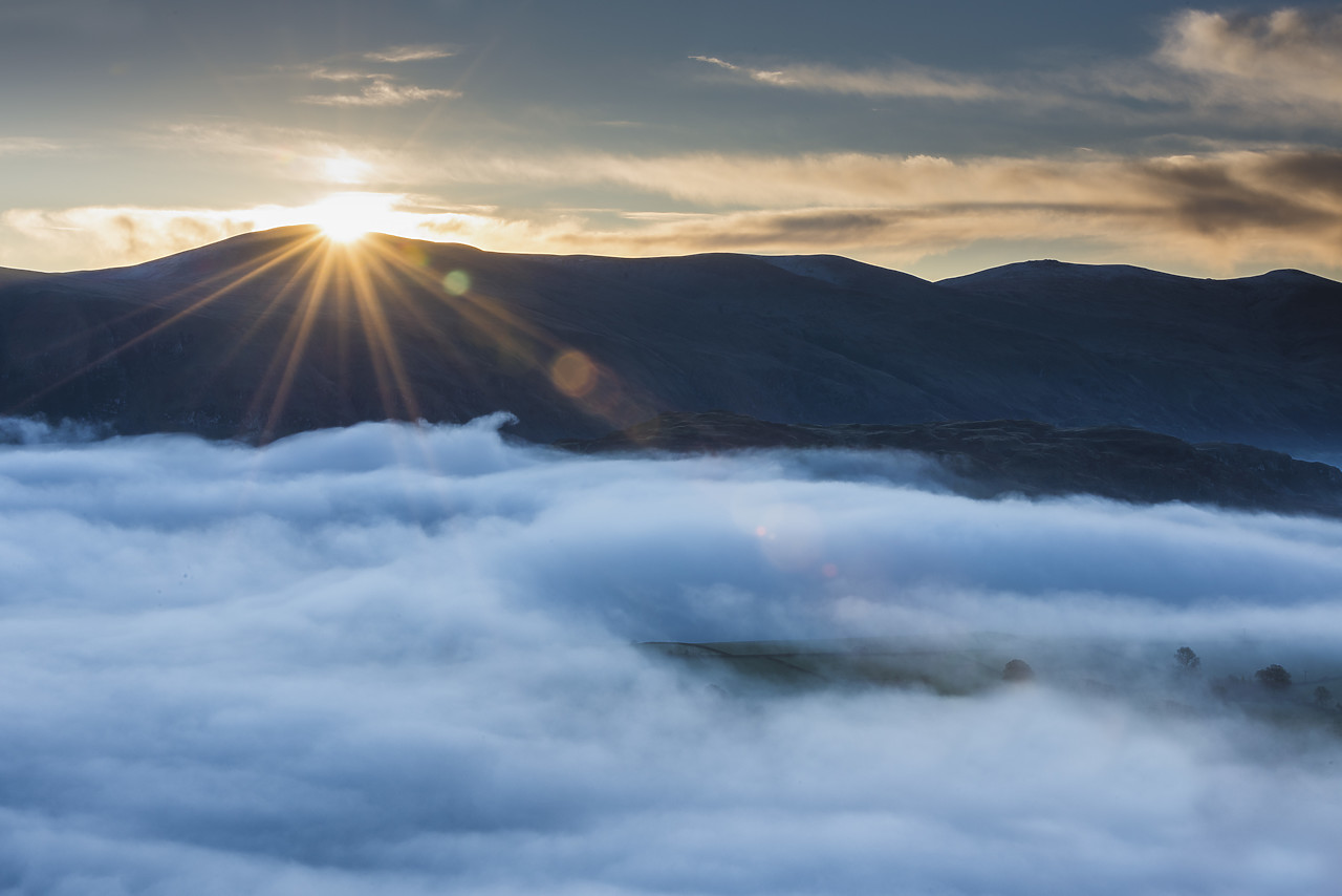 #140445-1 - Sunrise over Misty Dale Bottom, Lake District National Park, Cumbria, England