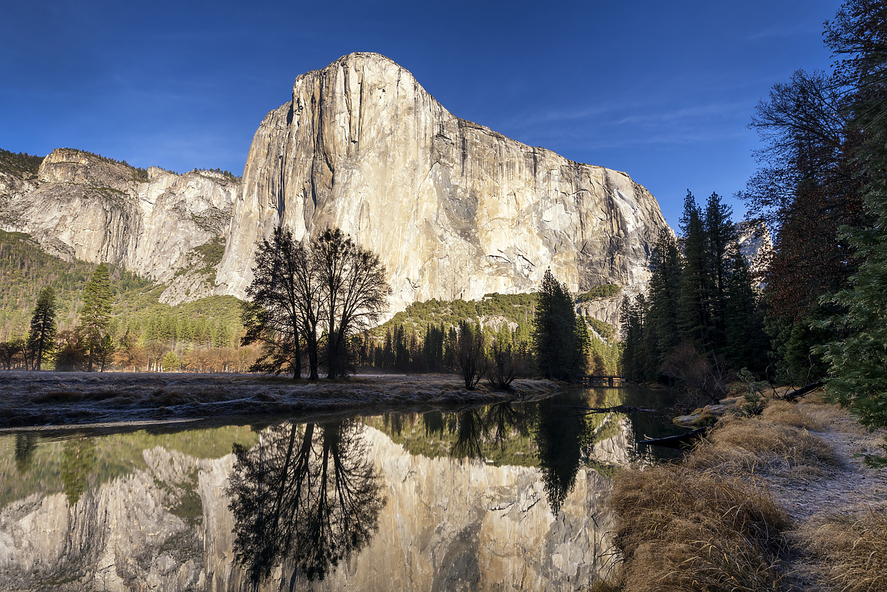 #180016-1 - El Capitan Reflecting in Merced River, Yosemite National Park, California, USA