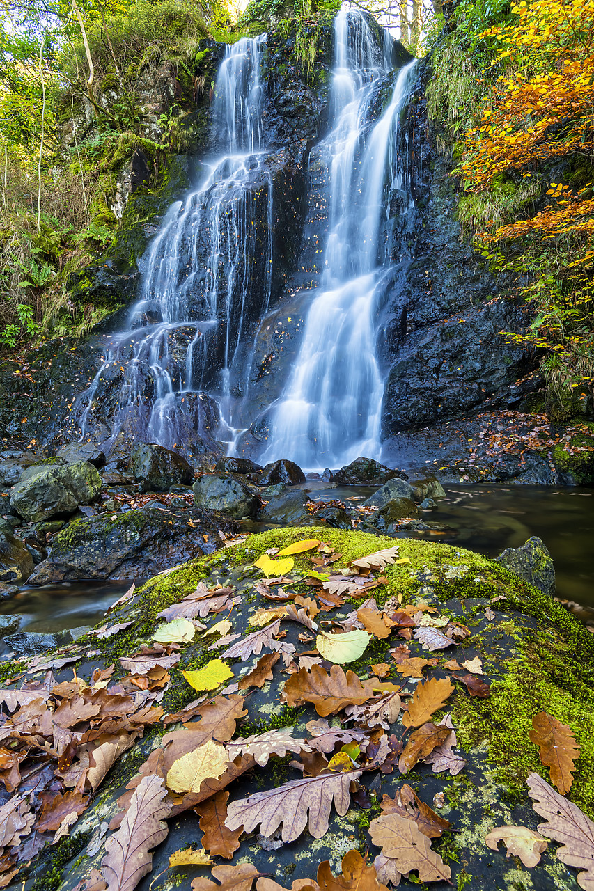 #190806-2 - Barrow Beck Falls in Autumn, Lake District National Park, Cumbria, England
