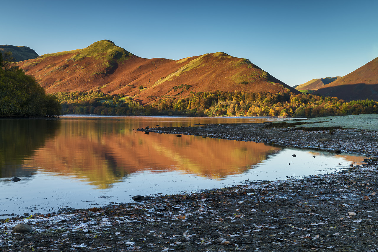 #190818-1 - Catbells Reflecting in Derwent Water, Lake District National Park, Cumbria, England