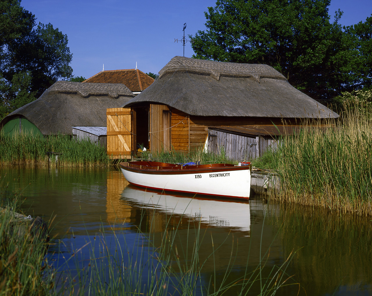 #86717-1 - Thatched Boat Houses, Hickling Broad, Norfolk, England