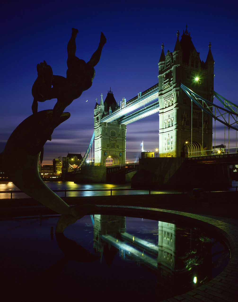 #881205-1 - Tower Bridge at Night, London, England