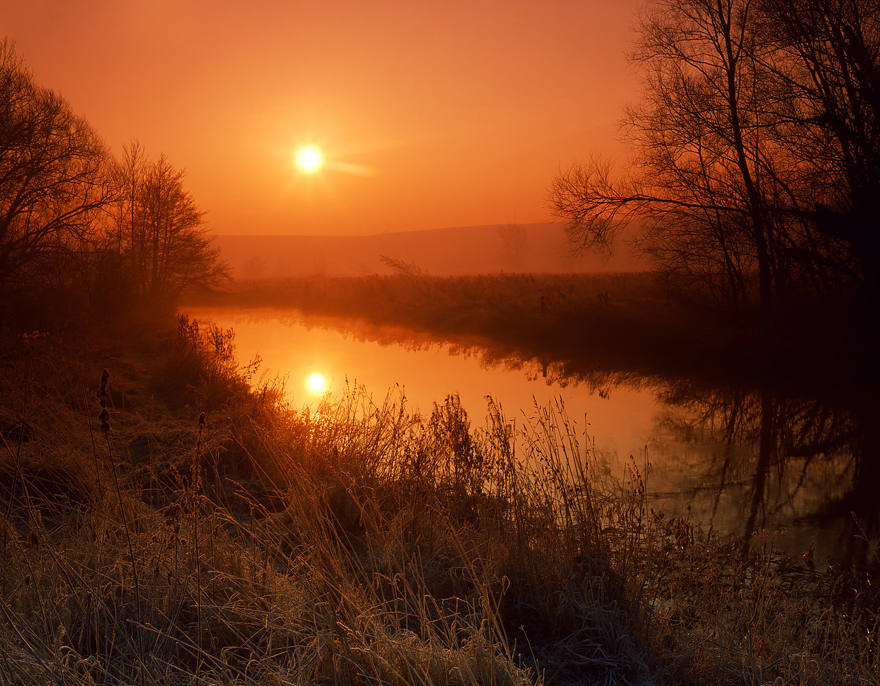 #891844 - Morning Sunrise over River Yare, near Norwich, Norfolk, England
