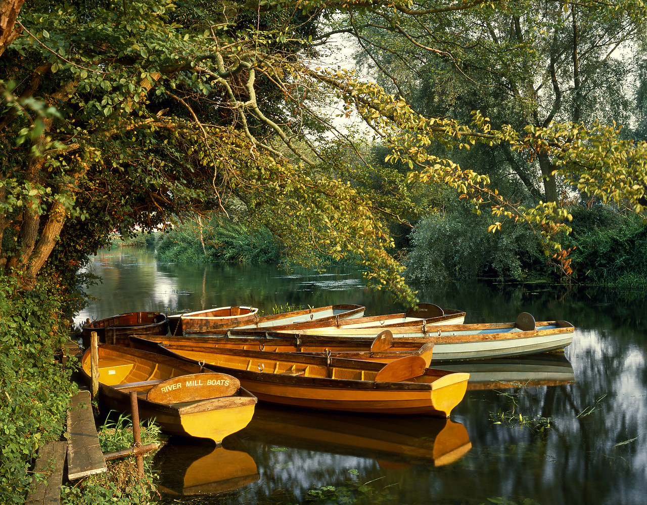 #892413-1 - Boats on River Ouse, Houghton, Cambridgeshire, England
