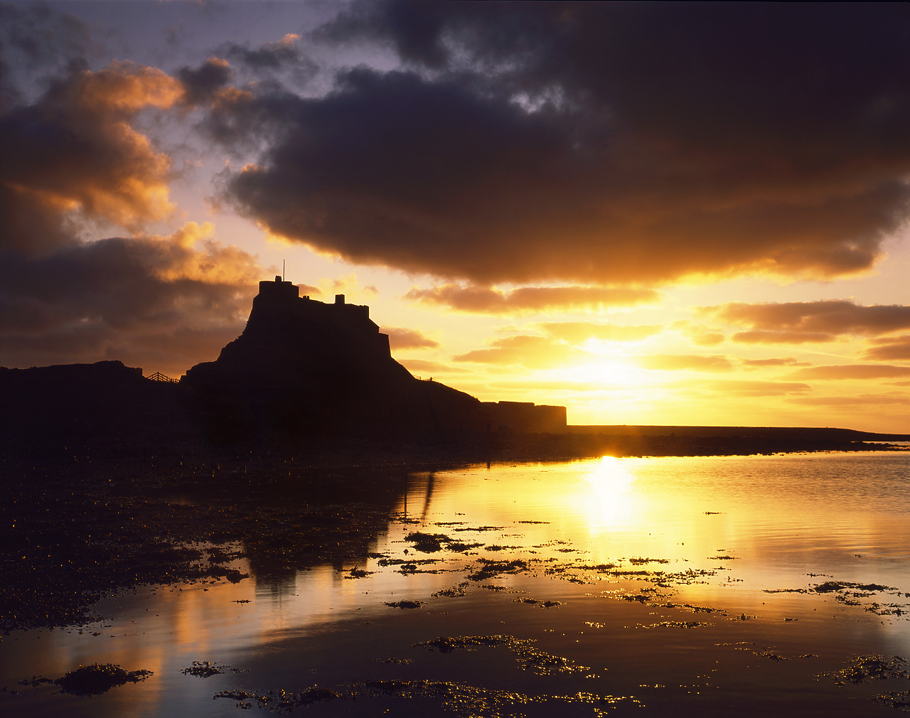 #913650-2 - Lindisfarne Castle at Sunrise, Northumberland, England