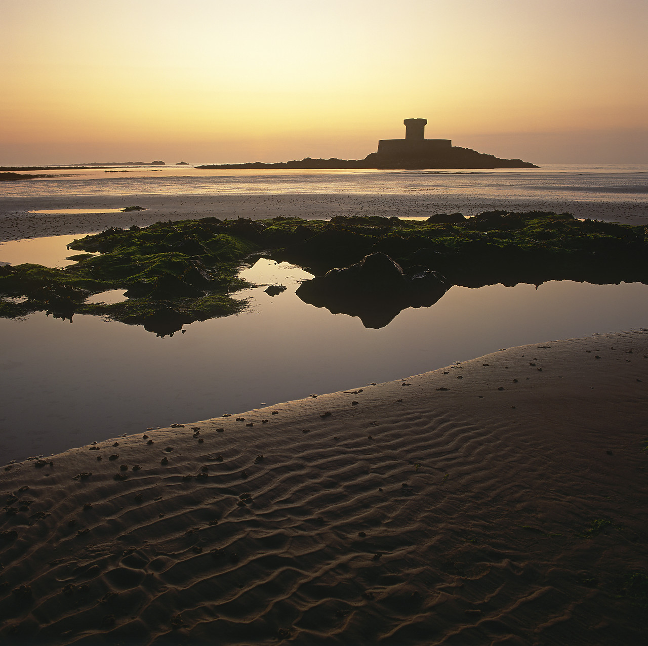 #934488-1 - La Rocca Tower at Sunset, Jersey, Channel Islands