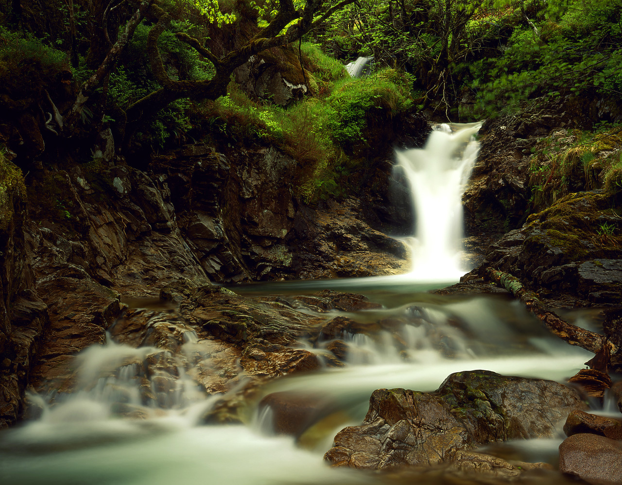 #944578-1 - Mountain Waterfall, Highland Region, Near Kinlochleven, Scotland