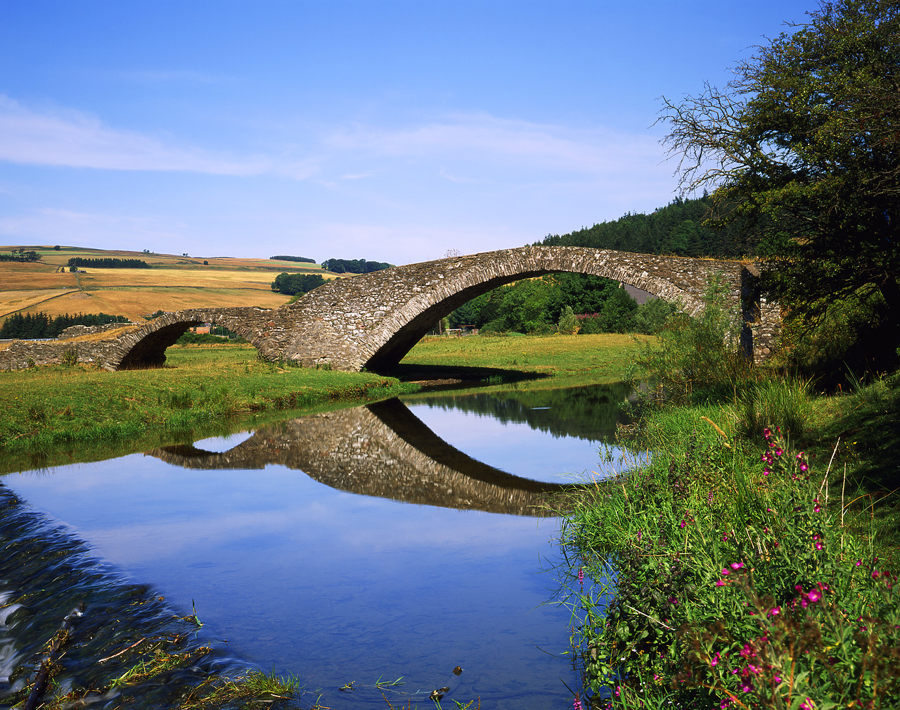 #955639-1 - Bridges over Gala Water, Stow, Borders, Scotland
