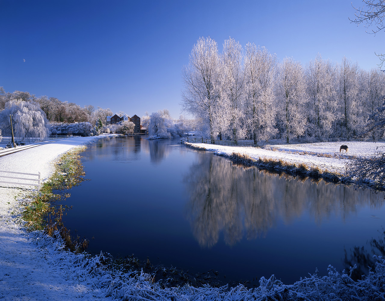 #955888-3 - Oxnead Mill in Frost, River Bure, Norfolk, England