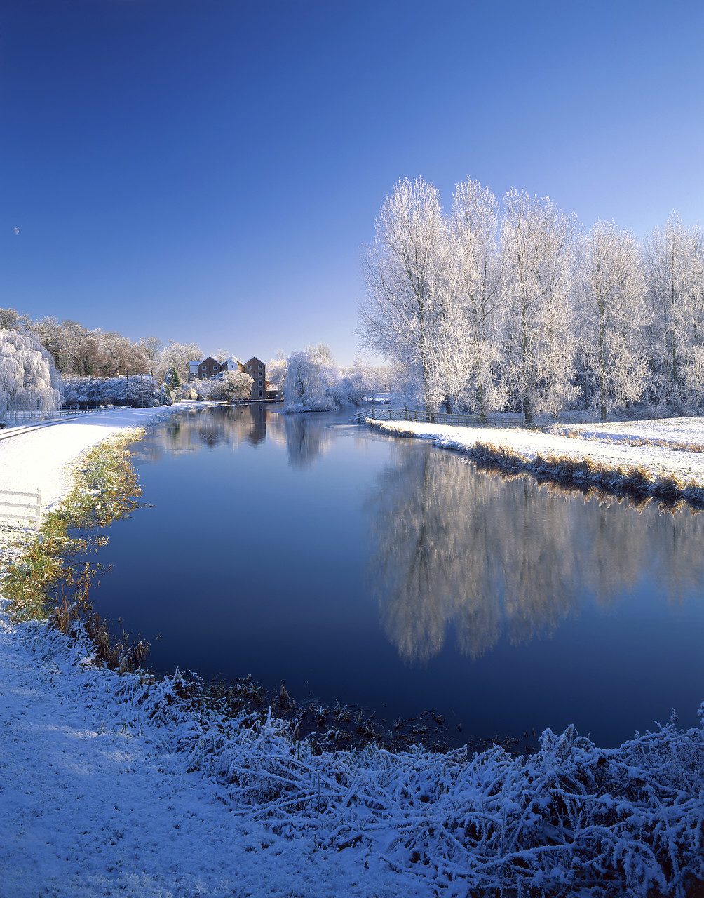 #955888-9 - Oxnead Mill in Frost, River Bure, Norfolk, England
