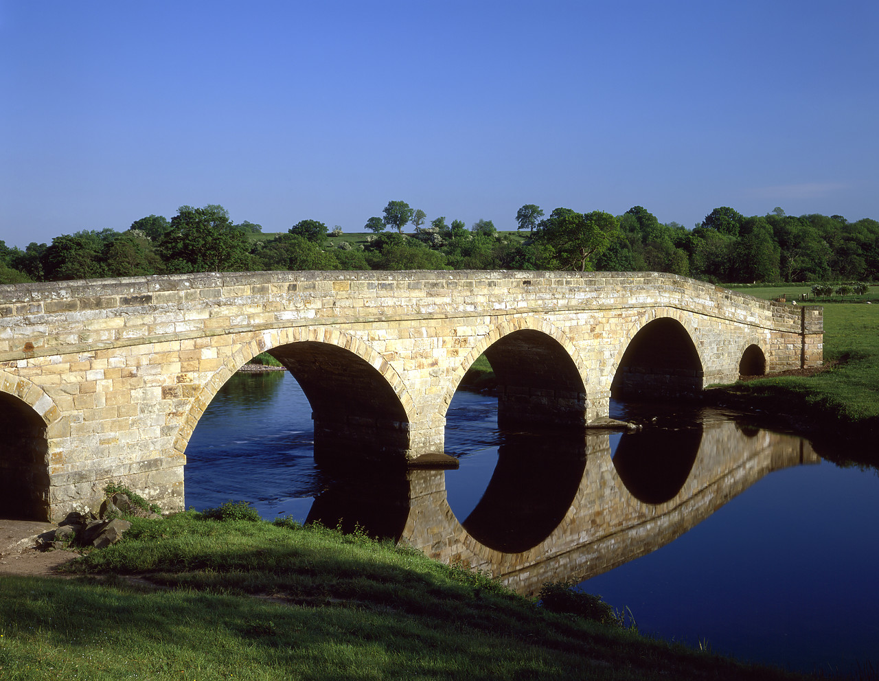 #966087-5 - Pauperhaugh Bridge on River Coquet, Northumberland, England