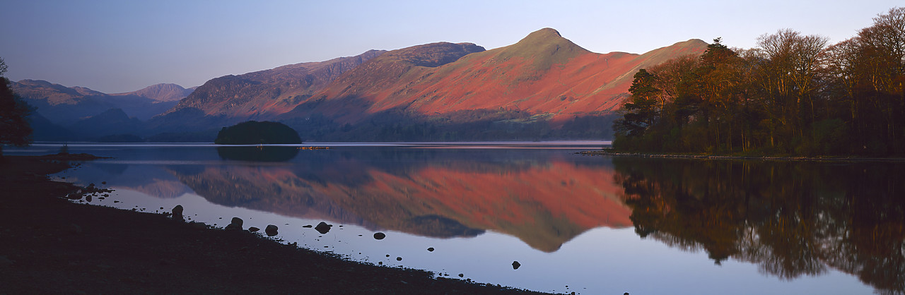 #970198-1 - Derwent Water Reflections, Lake District National Park, Cumbria, England