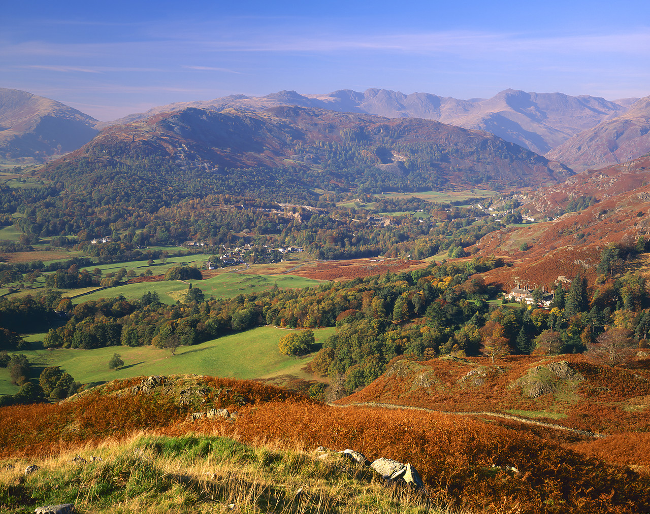 #970451-1 - View From Loughrigg Fell, Lake District National Park, Cumbria, England