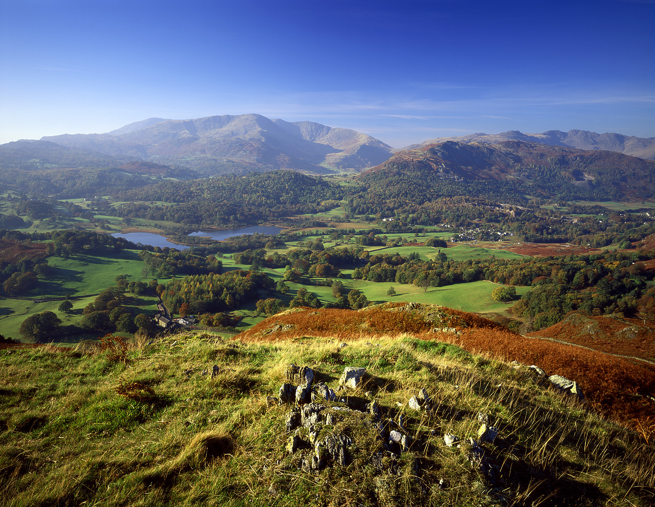 #970453-2 - View over Elterwater, Lake District National Park, Cumbria, England