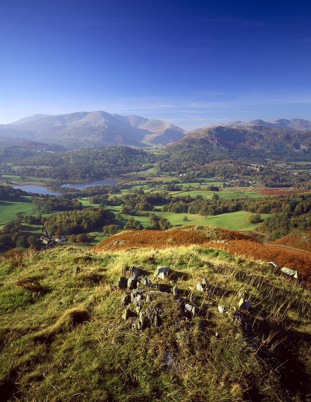 #970453-3 - View over Elterwater. Lake District National Park, Cumbria, England