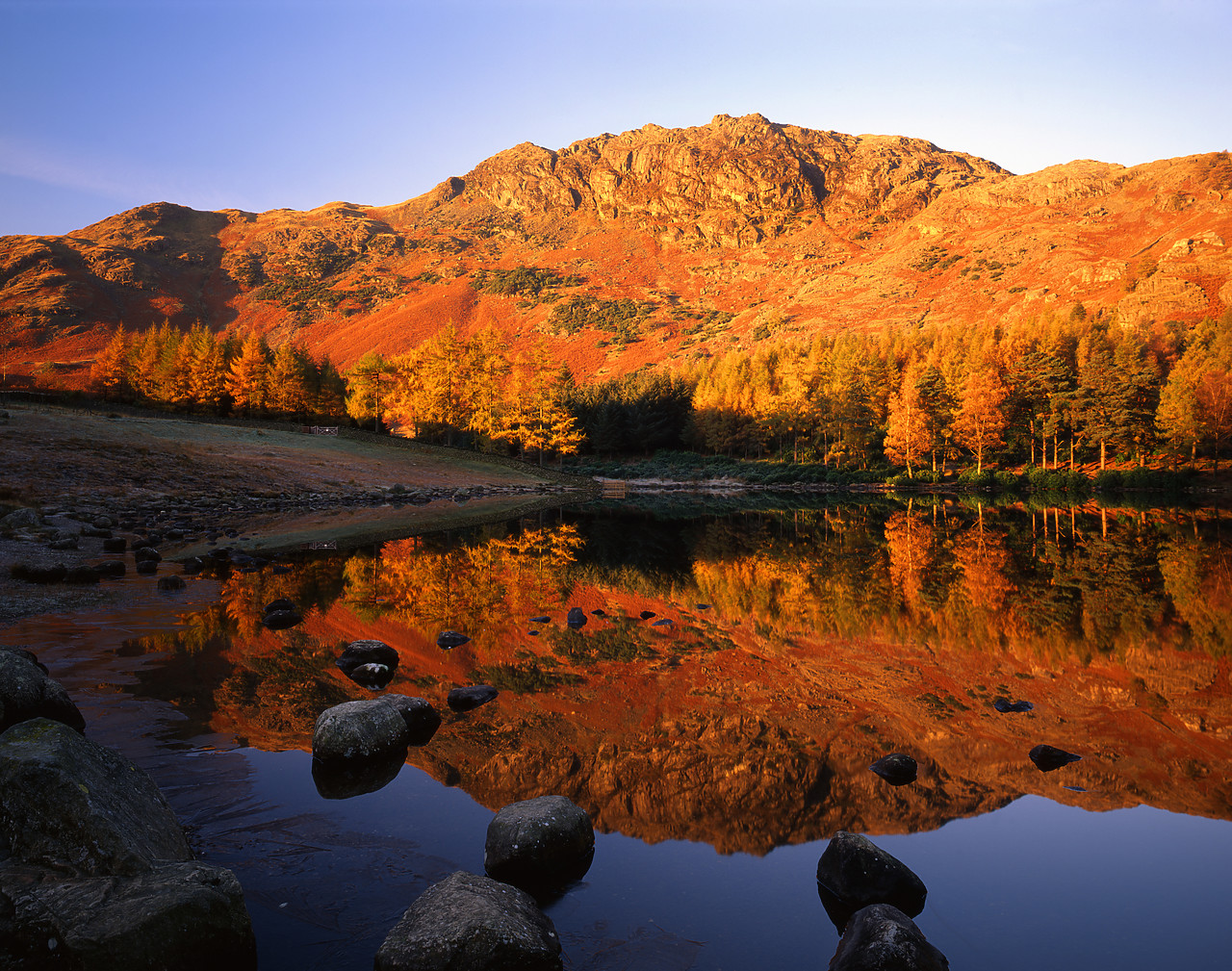 #970456-1 - Blea Tarn in Autumn, Lake District National Park, Cumbria, England