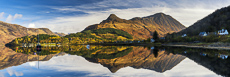 Pap of Glen Coe Reflecting in Loch Leven, Scotland