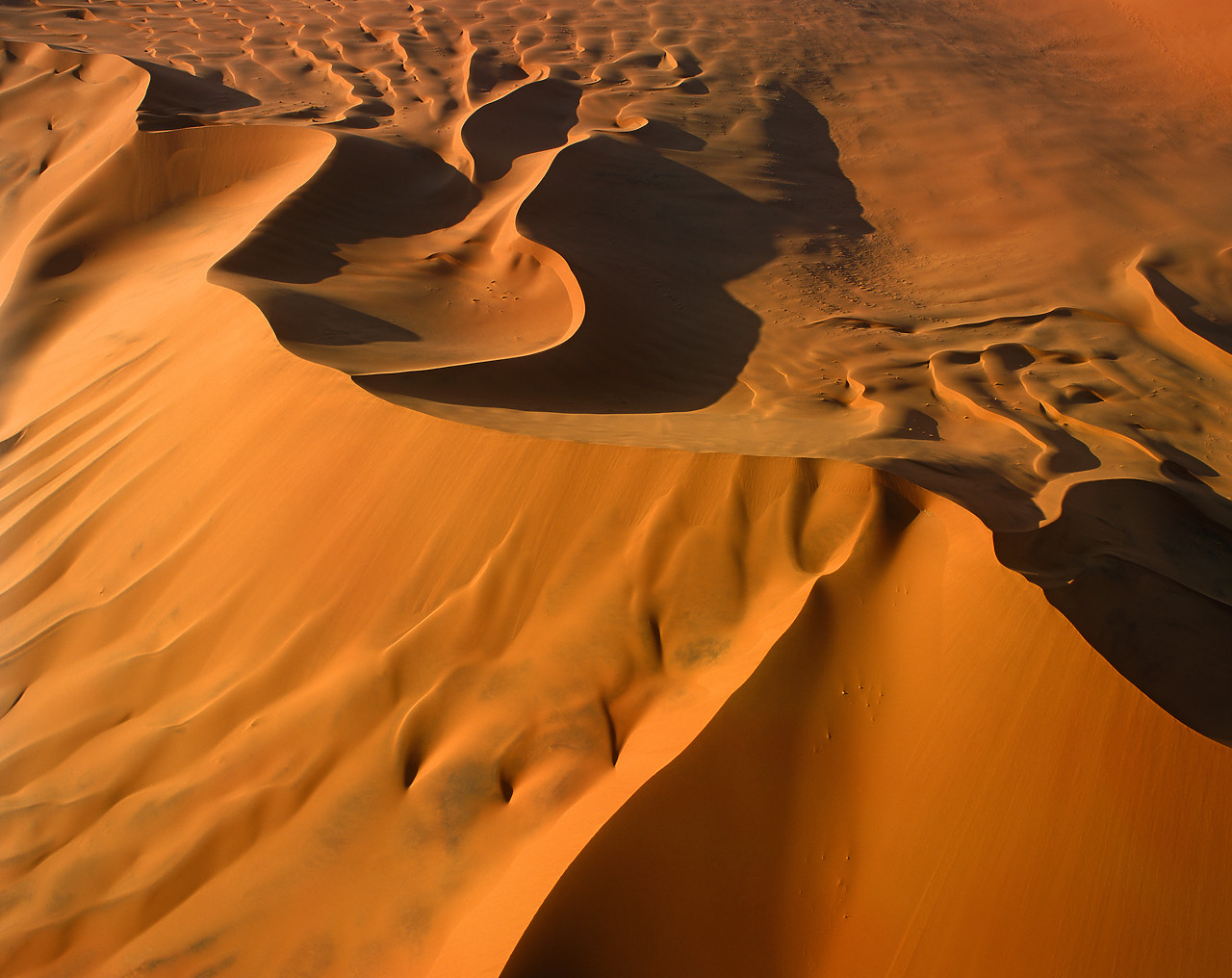 #010041-1 - Aerial View of Sand Dunes, Sossusvlei, Namibia, Africa
