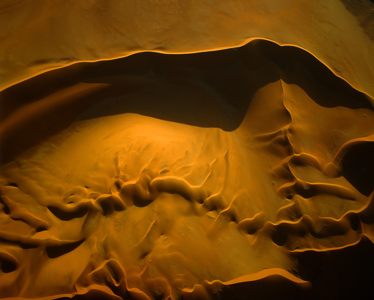 #010047-1 - Aerial View of Sand Dunes, Sossusvlei, Namibia, Africa